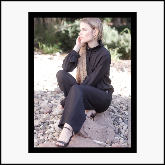 1 HOUR SALE! ARMANI COLLEZIONI - 2 Piece! Sheer Lounge Wear - Never Worn!! - Picture 2 of 4